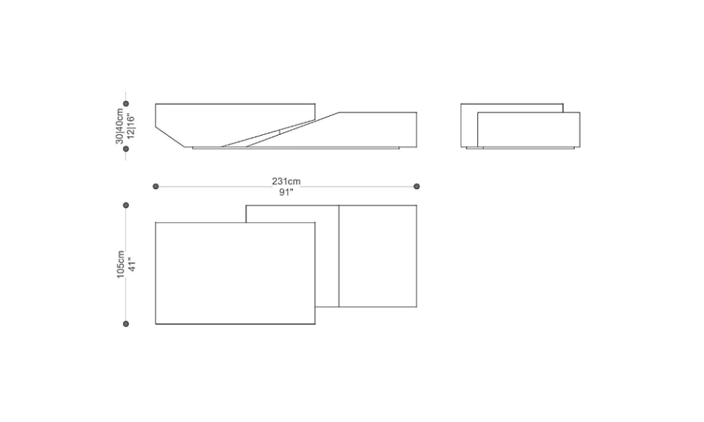Imagem das dimensões completas do produto